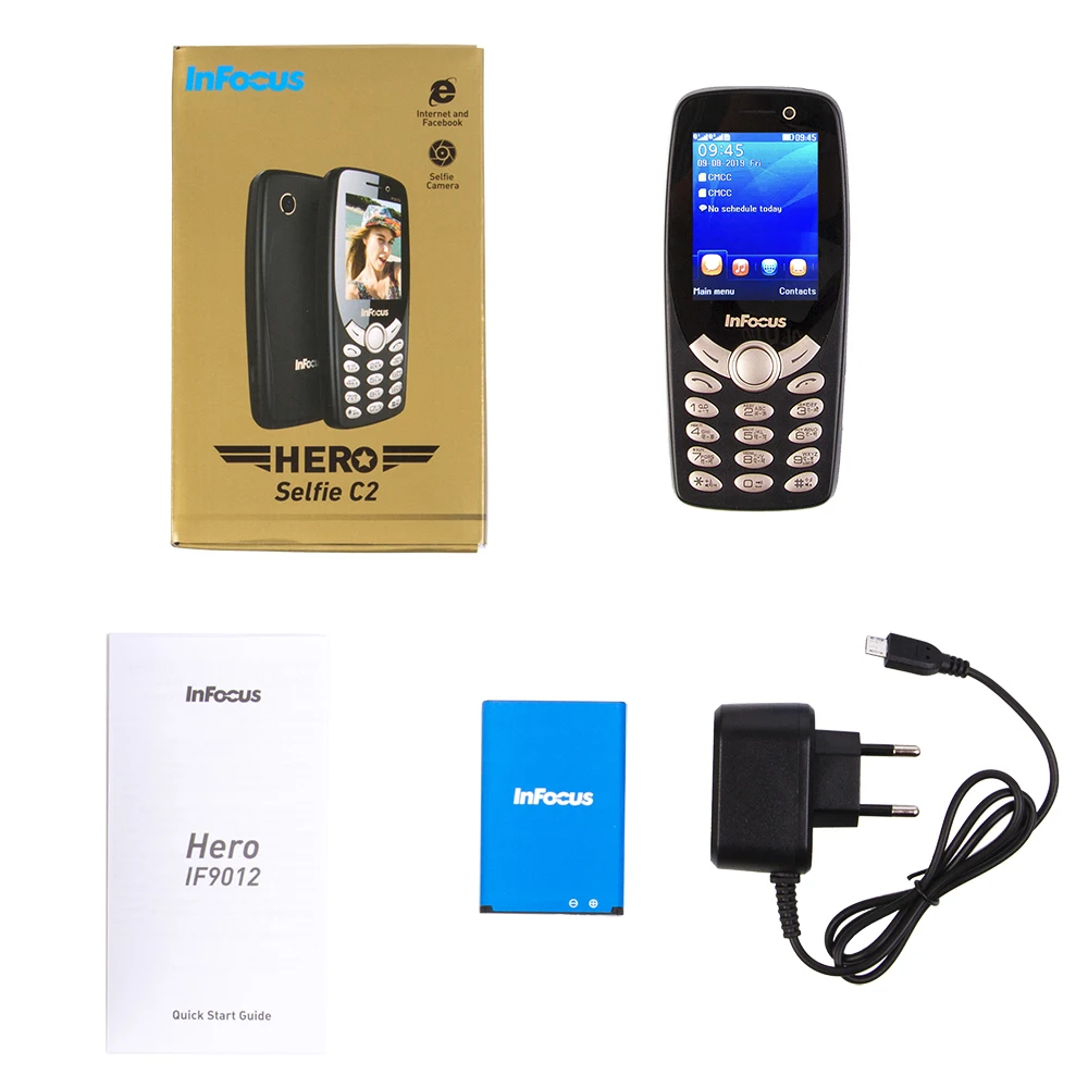 InFocus IF9012 русская клавиатура Сотовый телефон две sim-карты разблокированный мобильный телефон 1800 мАч беспроводной FM фонарик телефоны