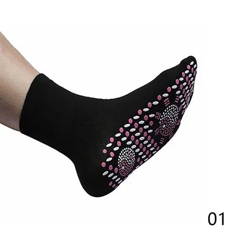 Color Heating Massage Tube Socks Women Magnetic Therapy Self-heating Tube Socks Men Female Massage Health Care Health Socks