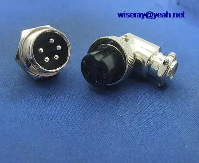 

DHL/EMS 40 sets 16mm 5-Pin Right Angle Aviation Plug Male & Female Wire Panel Con tor -A8