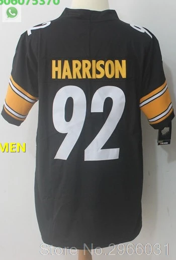 Steelers A+++ Качественная мужская футболка для взрослых 36 Jerome Bettis 32 Franco Harris 12 Terry Bradshaw 21 Haden - Цвет: For men