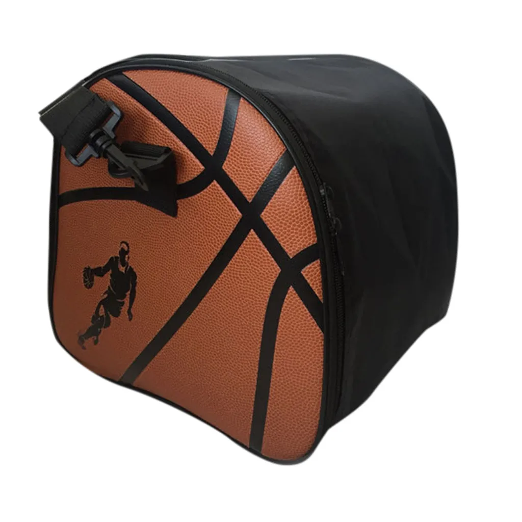 Basketball Bag Outdoor Sports Bag High-Grade Leather designed for basketball Storage Bag with storage pockets for key cup#P35