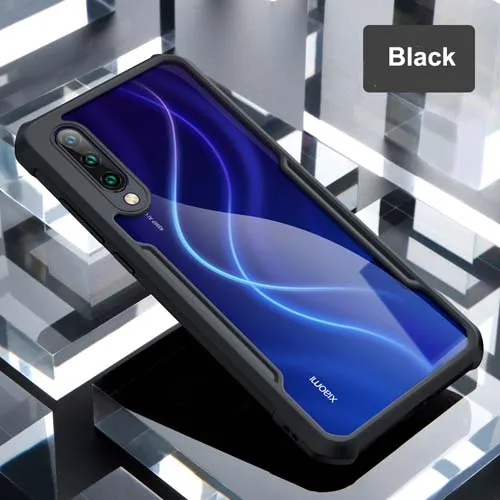 Black-No ring Для mi 9 Lite чехол mi A3 чехол Xundd Роскошный прозрачный чехол с кольцом подушки безопасности противоударный чехол для Xiaomi mi CC9 CC9e чехол - Цвет: Black-No ring