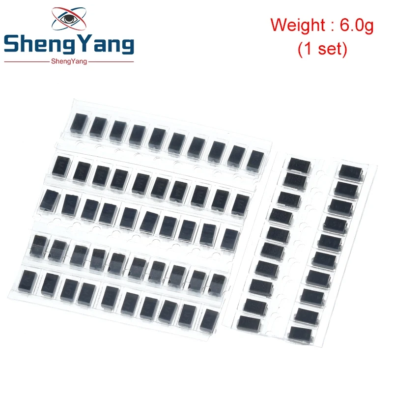 Комплект диодов Шоттки 70 шт./лот SMD M1 1N4001 M4 1N4004 M7 1N4007 SS14 US1M RS1M SS34 7 значений * 10 шт. |