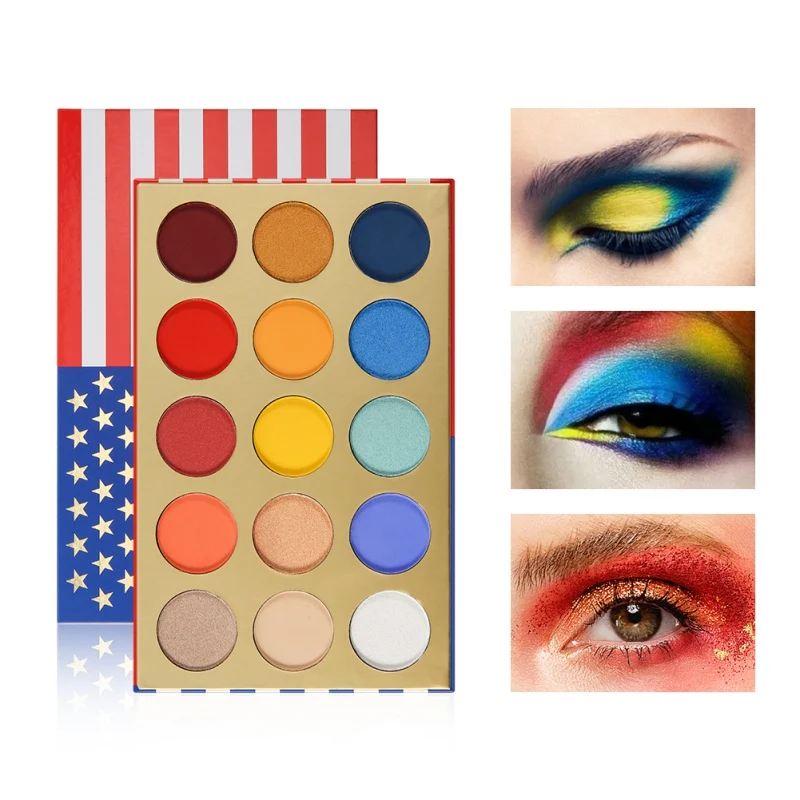 

15 color fashion eye shadow palette eye shadow disc cosmetics matte glitter eyeshadow professional make