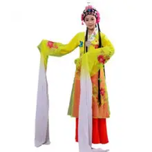 Взрывные модели, цветы, танцевальные костюмы, Хуа Дан, Пекинская опера, женские классические костюмы с длинными рукавами