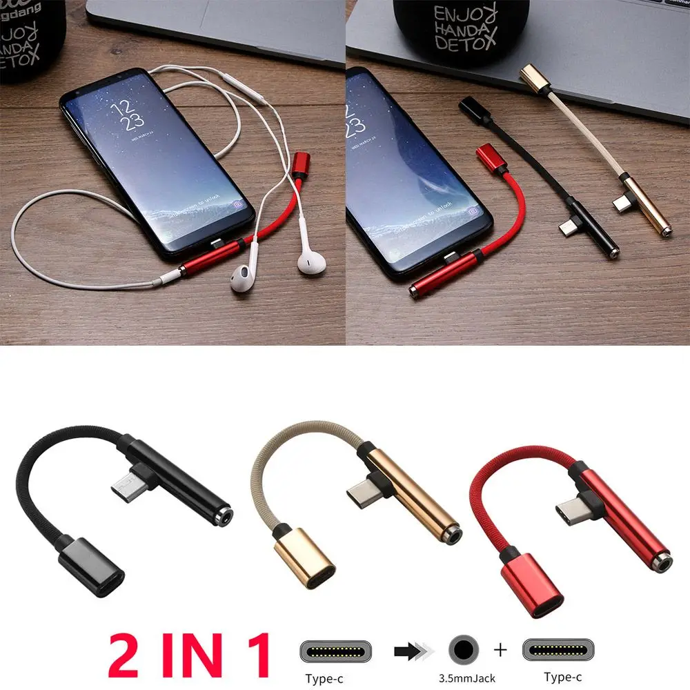 1 шт. портативный AUX быстрый USB C разъем для наушников Type до 3 5 мм адаптер аудио