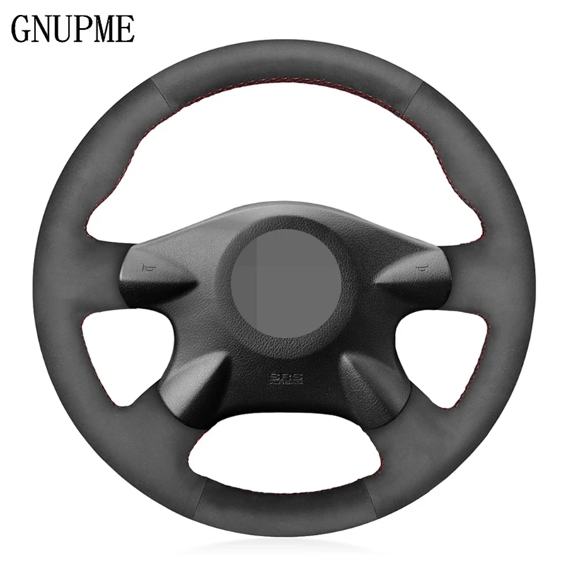 Чехол для руля автомобиля черный замшевый Nissan Primera (P12) X-Trail (T30) 2001-2007 Samsung SM3 2005 Terrano 2