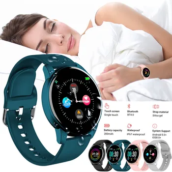 

Waterproof Sports Smart For Android iOS Sports Smart Bracelet Heart Rate Blood Fitness Calorie Wristband Wear Smart Watch DE2