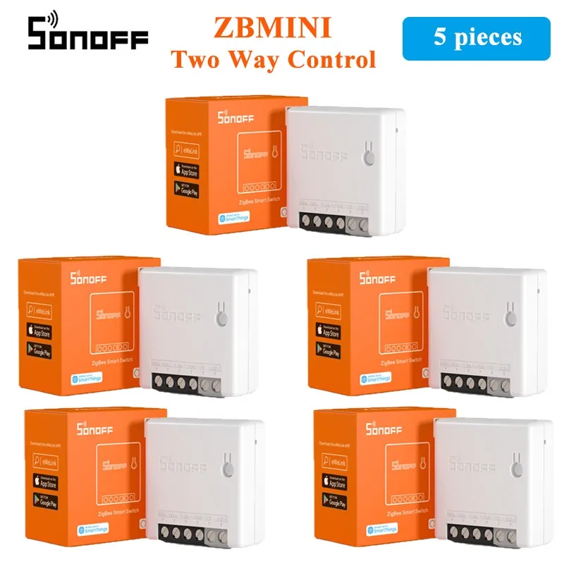 SONOFF ZBMINI Zigbee 3.0 Mini Smart Switch DIY Two Way Module eWelink APP Control ZBBridge Required Work with Aelxa Google Home 