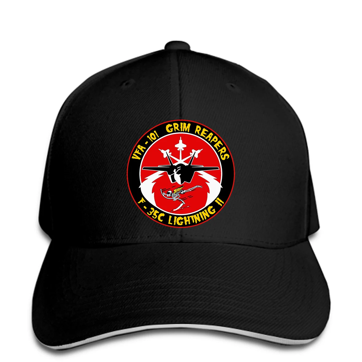 Мужская бейсбольная Кепка VFA-101 Grim Reapers F-35C Flight Insignia от viperaviator on DeviantArt Snapback, женская кепка