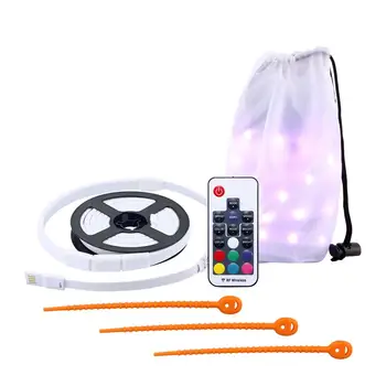 

Waterproof Camping RGB LED Strip Light Flashlight Lamp USB LED String Light Remote Control Outdoor Camping