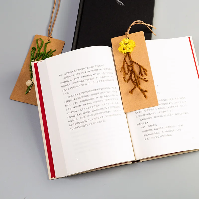 Entirely Handmade Dried Flower Cards Creative DIY Dried Flower Bouquet Bookmark Teacher's Day Birthday Confession Card Manufactu