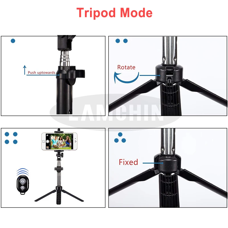 Портативные палки 3 в 1 Мини смартфон монопод беспроводной Bluetooth пульт дистанционного управления палка Штатив для Xiaomi huawei
