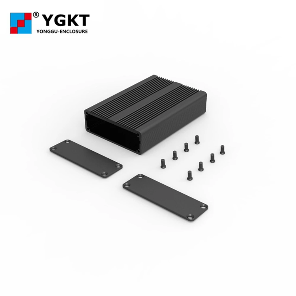 Алюминиевый корпус алюминиевая электронная коробка Черный PCB инструмент
