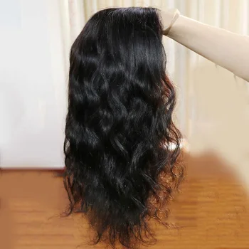 

Water Wave Wig 13x4 Lace Front Human Hair Wigs 150% Density Remy For Women Pre Pluck Natural Color Bleached Knots Slove Rosa