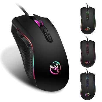 

Vococal 4-Speed Adjustable DPI Levels Colorful LED Light Wired Optical Gaming Mouse for Desktop Laptop PC Computer Gamer