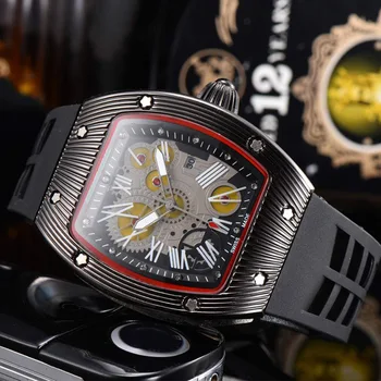 

Classic Style Men Wristwatches Quartz Watches Top Brand AAA Fashion Sports Watch Rubber Strap Montres