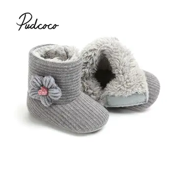 

Unisex Baby Newborn Bootie Winter Keep Warm Infant Toddler Crib Shoes Soft Classic Floor Boys Girls First Walkers For New Years