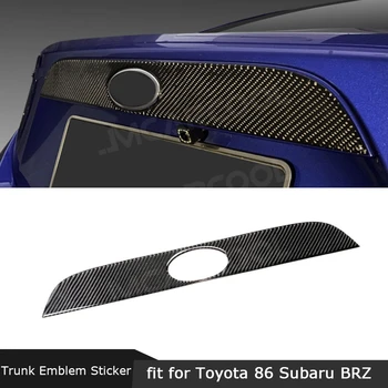 

Carbon Fiber Rear Boot Emblem Badge Trim Moulding Strips Decal Cover Sticker For Toyota GT86 FT86 ZN6 Subaru BRZ 2013-2020