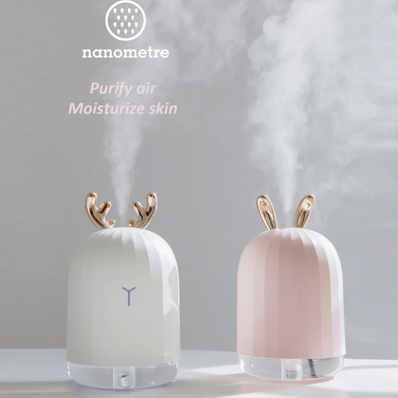 

Ultrasonic air humidifier aromatherapy essential oil diffuser with LED night light
