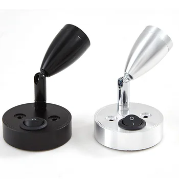 

12V LED Spot Reading Light Switch Camper Van Caravan For Boat Motorhome Light