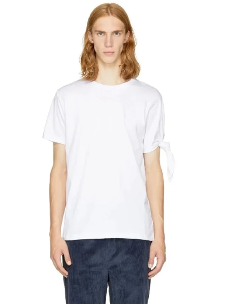 

Men's Short Sleeve T-Shirt Summer New Solid Color Round Collar Simple Fashion High Quality Pullover Design Versatile Undershirt