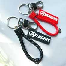Мстители Железный человек Бэтмен Америка Капитан брелок из эпоксидной смолы плетеный Канат автомобиль мягкий силконус небольшой кулон
