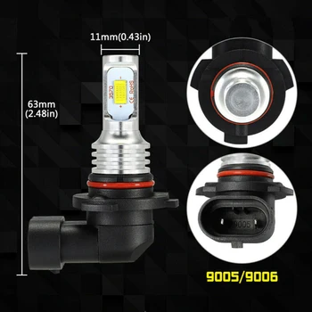 

10000LM LED headlight White Waterproof Bulb Daytime running lamp 9005 HB3