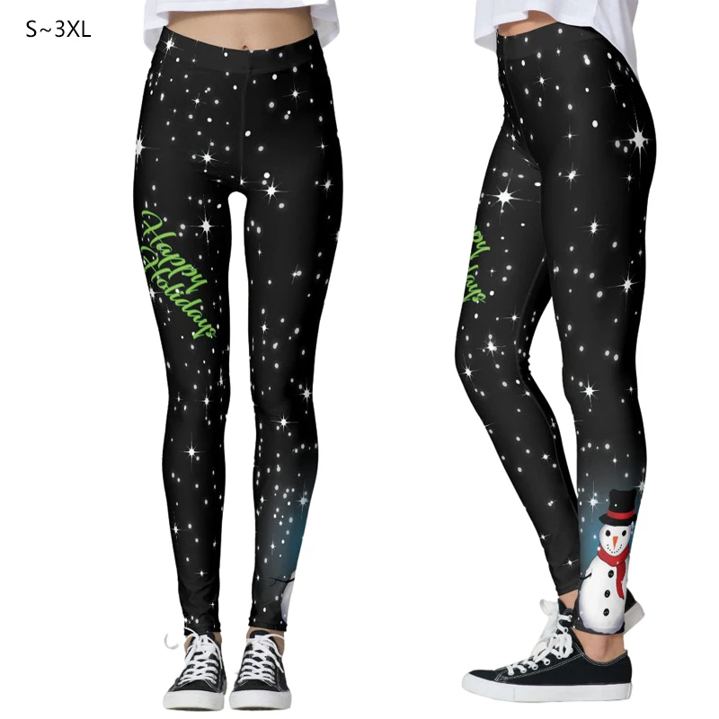Christmas 3D Printed Yoga Pants Plus 