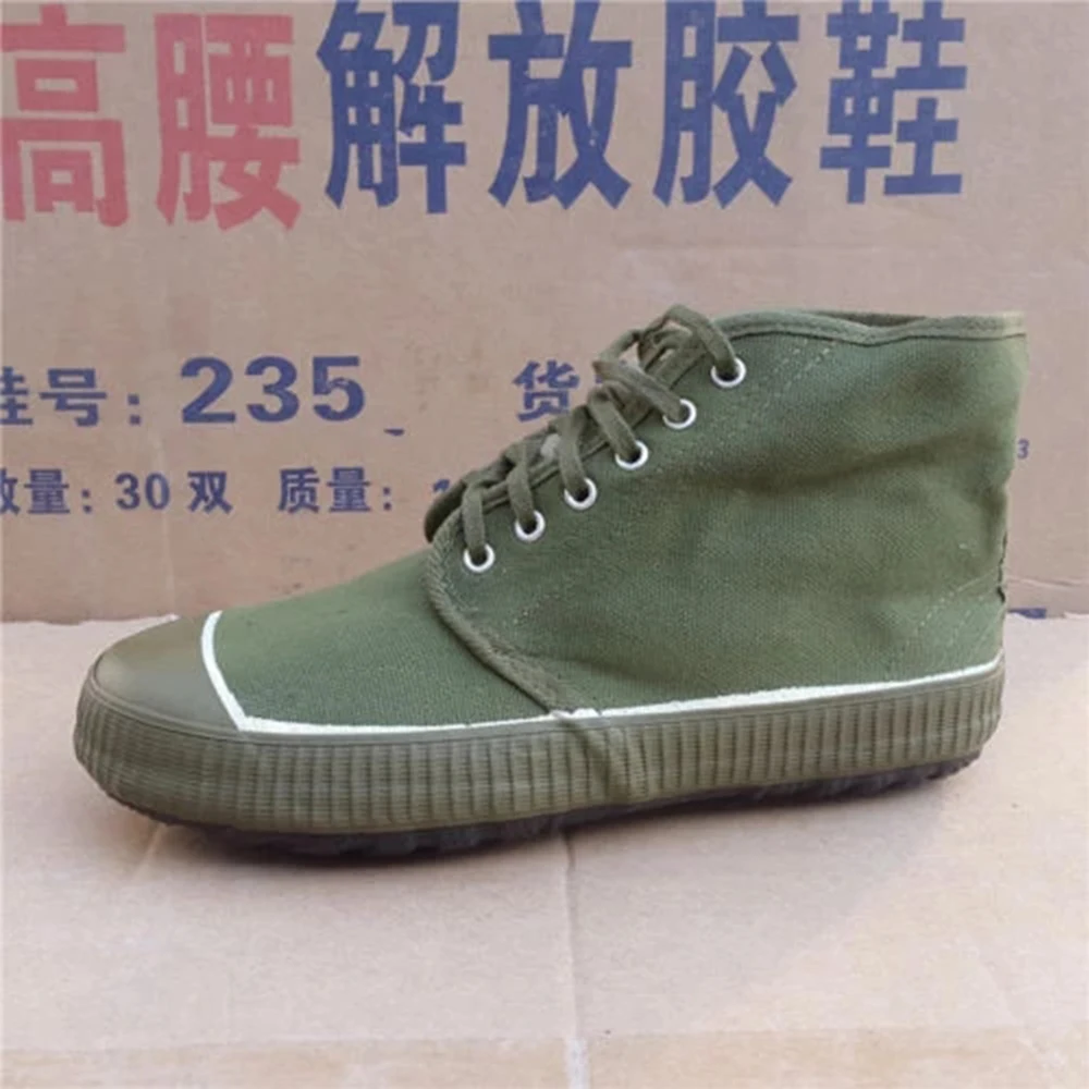 Exército chinês excedente pla tipo 65 libertação sapatos botas militares