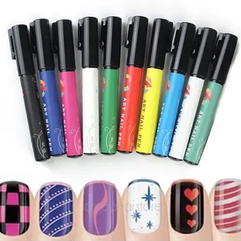 

1PC 3D Nail Marker Pen Nail Manicure Polish Drawing Pen Nail Art Tools Marker Sketch Drawing Color Manicure Supplies