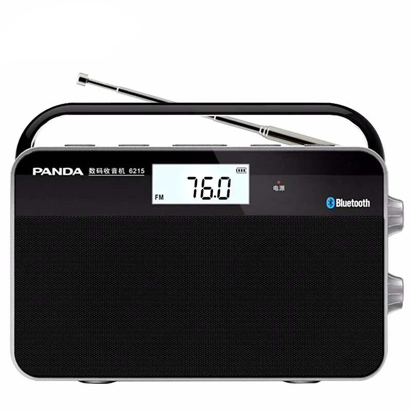 Портативное двухдиапазонное мини радио Bluetooth с телескопической антенной FM/MW