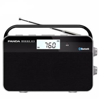 

Mini Bluetooth Radio Portable Two-band Radio with Telescopic Antenna FM/MW Stereo Radio Wireless Signal Digital Receiver Station