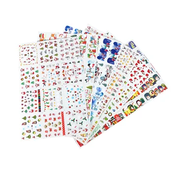 

6 Sheets Christmas Nail Decals Exquisite Attractive Funny Manicure Decor Nail Stickers for Ladies Girls