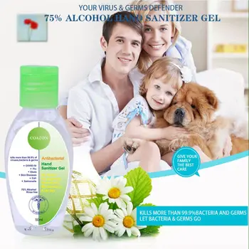 

50ml Antibacterial Hand Sanitizer Gel Fast Dry Moisturizing Rinse Free Liquid X7YB