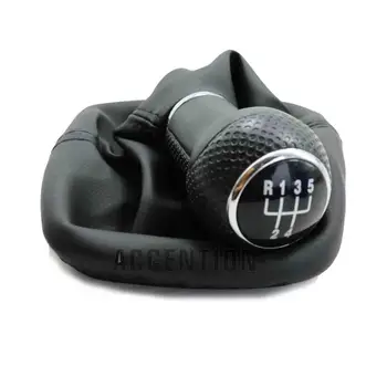 

Car-styling 5 Speed 23mm Gear Stick Shift Knob With Leather Boot For VW Golf 4 MK4 1998 1999 2000 2001 2002 2003 2004 2005 2006