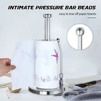 

Hot Desktop Vertical Paper Holder Kitchen Napkins Stand Rack Toilet Towel Tissue Holder Paper Towel Dispenser Bathroom Hardware