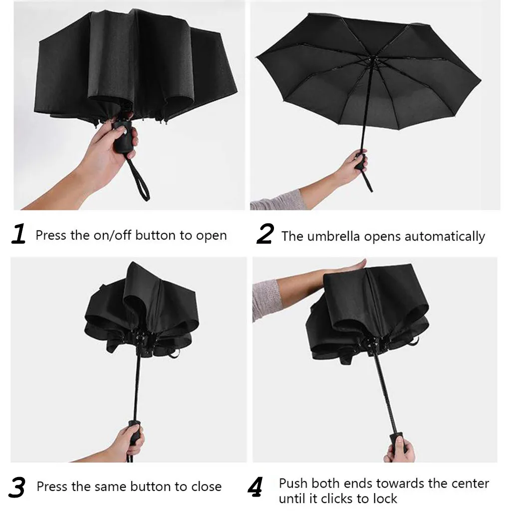 Авто ветрозащитный двойной Слои перевернутый обратный складной зонтик защита от ультрафиолетовых лучей 8 кости автоматический зонт подарок на день рождения