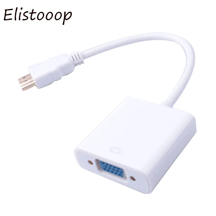 Адаптер конвертер Elistooop HDMI Male VGA RGB Female кабель 1080P HD для ТВ монитора ПК приставки|hdmi
