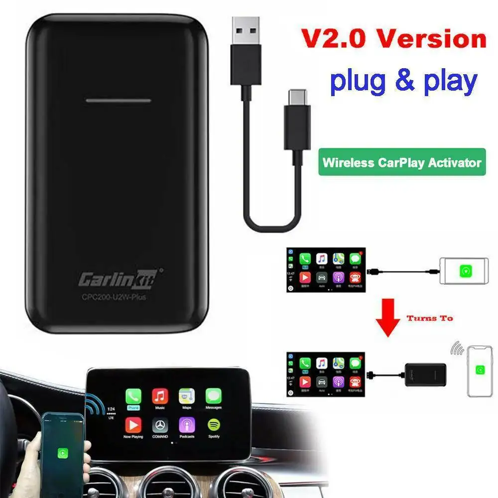 Carlinkit 2.0 Aggiornamento Usb Ios 13 Apple Carplay Wireless Auto Connect Per Auto Oem Originale Cablato Carplay Per Wireless Carplay