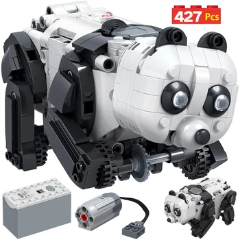 

427PCS City Technology Assembly Building Blocks Technic Electric Panda Animal Robot Bricks Toys Christmas Gift for Kids