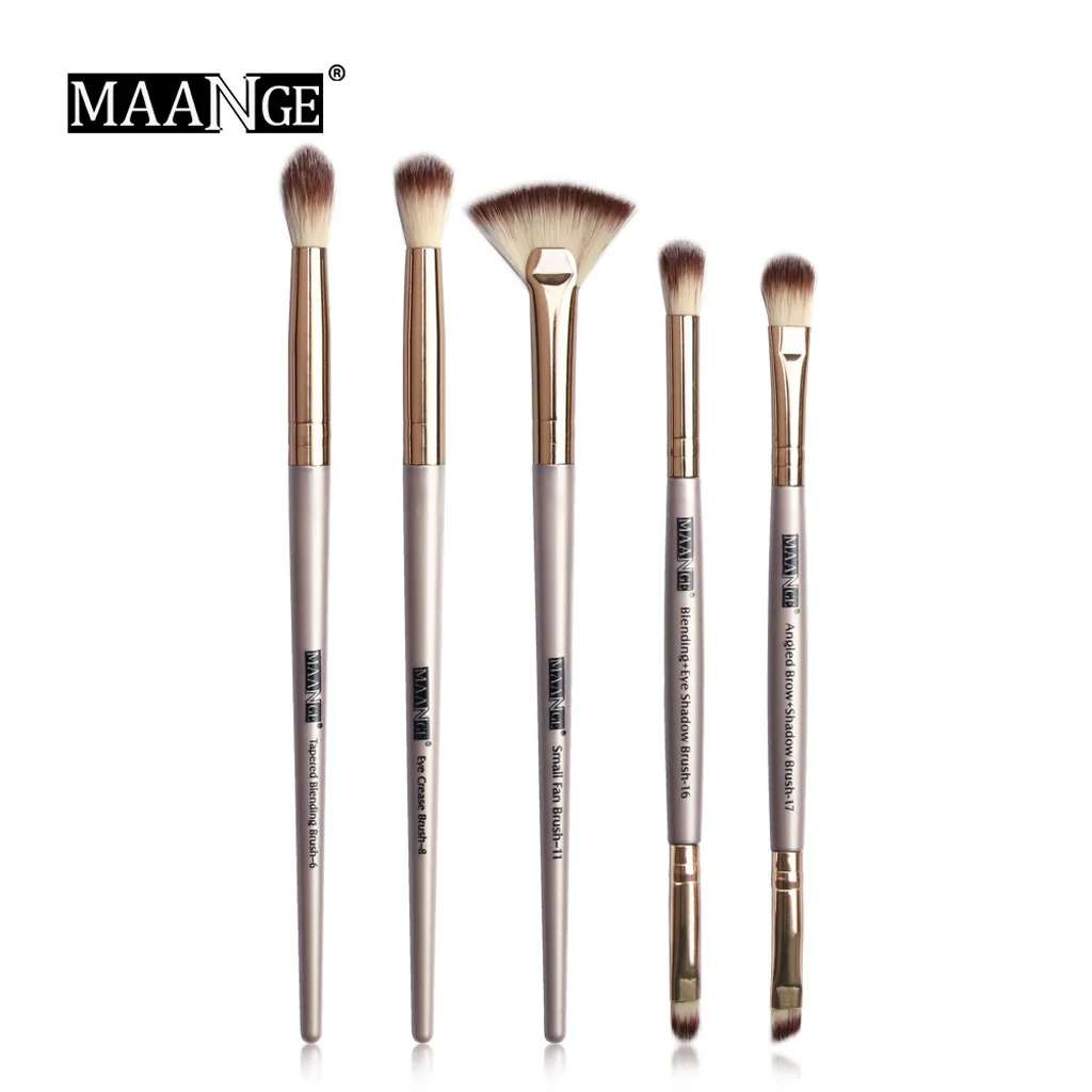 D MAANGE Pro 5/12 шт./партия кисти для макияжа Набор теней для глаз растушевывание теней подводка для глаз для ресниц и бровей разноцветные кисти Кисть для макияжа BrushG1010 - Handle Color: D