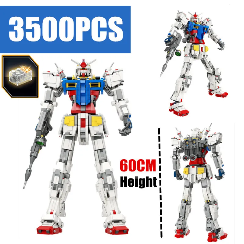 Новый супер робот война меха классическая модель Gundam Fit Lepinings Technic RX78 2