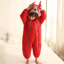 SHUJIN; Новинка; зимнее плотное пальто для маленьких мальчиков и девочек; теплый хлопковый комбинезон для малышей; милый комбинезон с капюшоном для новорожденных; куртка; верхняя одежда