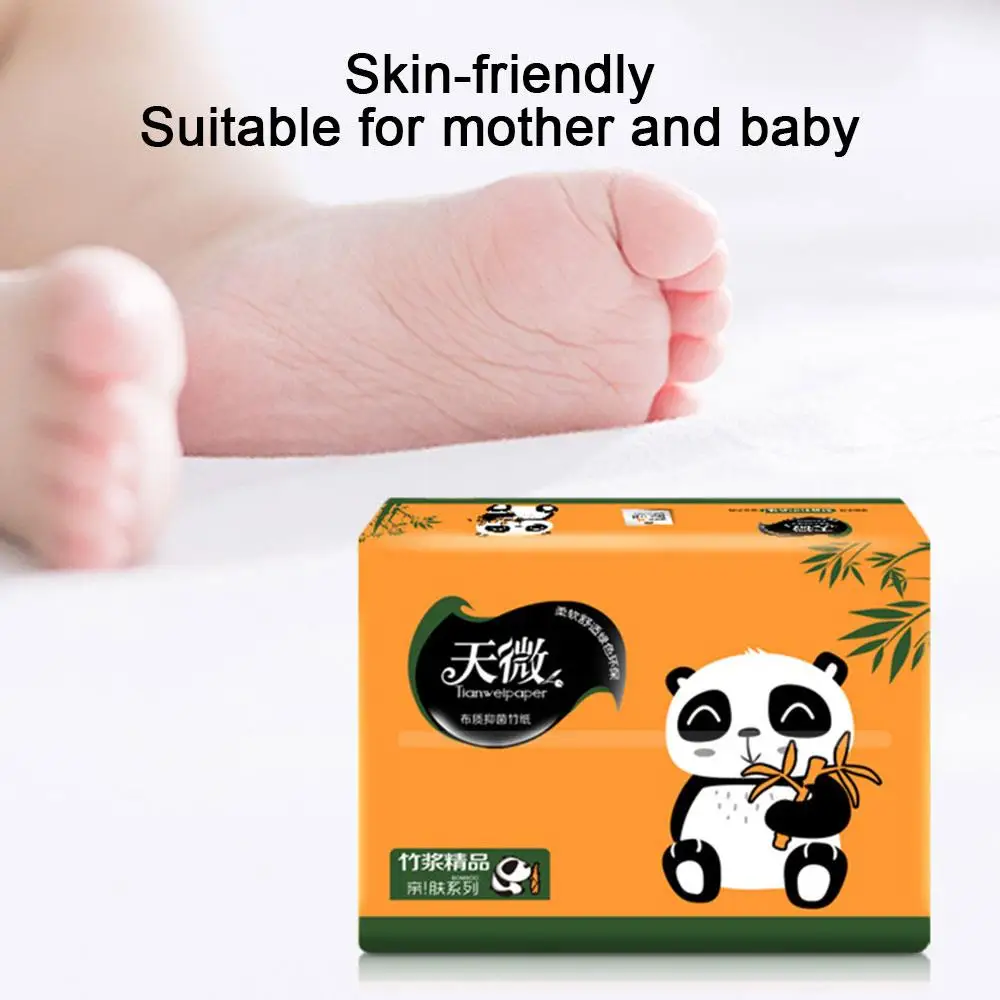 

Thickening Towel Draw Paper Wood Color Butt Tampon Family 4 Layers Toilet Paper Security 240 Sheets Natural Hotel Baby