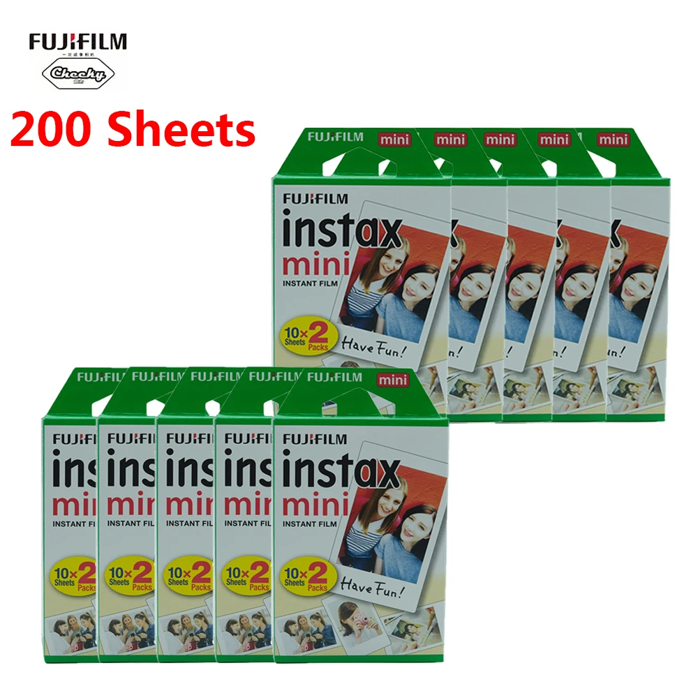 Пленка Fujifilm instax mini 10 20 40 60 80 100 200 листов Fuji 9 8 пленок с белыми краями для мгновенных