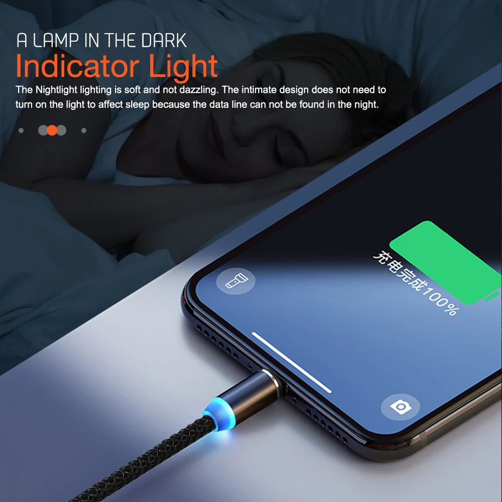 1 м 2 м Магнитный кабель Micro usb type C Быстрая зарядка для iPhone 11 Pro Xs Max XR X 8 Магнитный зарядный провод для Samsung Xiaomi