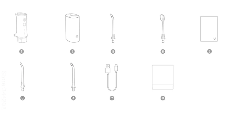 Whitening Flosser, Dente Limpador, Fio De Água