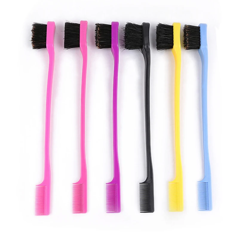 Beauty Double Sided Edge Control Hair Comb Hair Styling Hair Brush Randomly Color 17CM