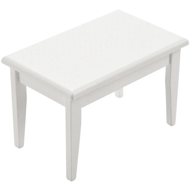 5 piece Model table chair a Manger Set Furniture Doll House Miniature White L4L7 